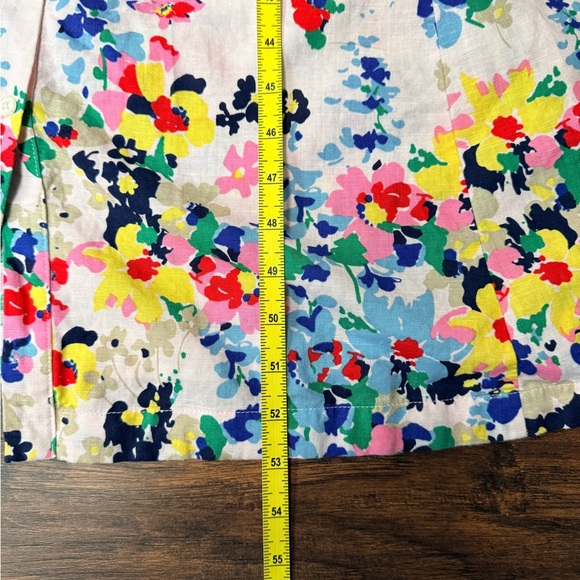 Boden Clara Linen Maxi Shirt Dress Cluster Floral Print Sz 8 Boho Chic Spring - Picture 16 of 16